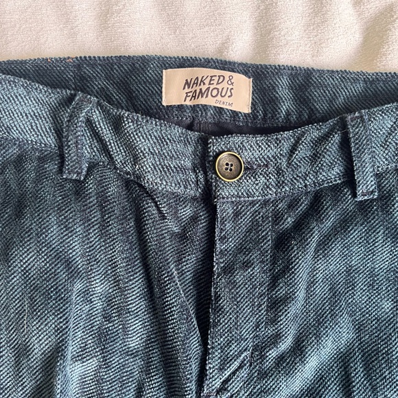 Naked & Famous Denim Other - Naked and famous- heavy velvet twill pants - size 34